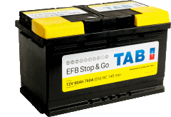 BATERIA TAB START/STOP EFB 70AHR 680(CAPACIDAD DE ARRANQUE) 278X175X190