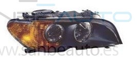 BMW E46 2P 03-*FARO DCH CON REGULACION ELECTRICA CON INTERMITENTE AMBAR(INTERIOR OSCURO)