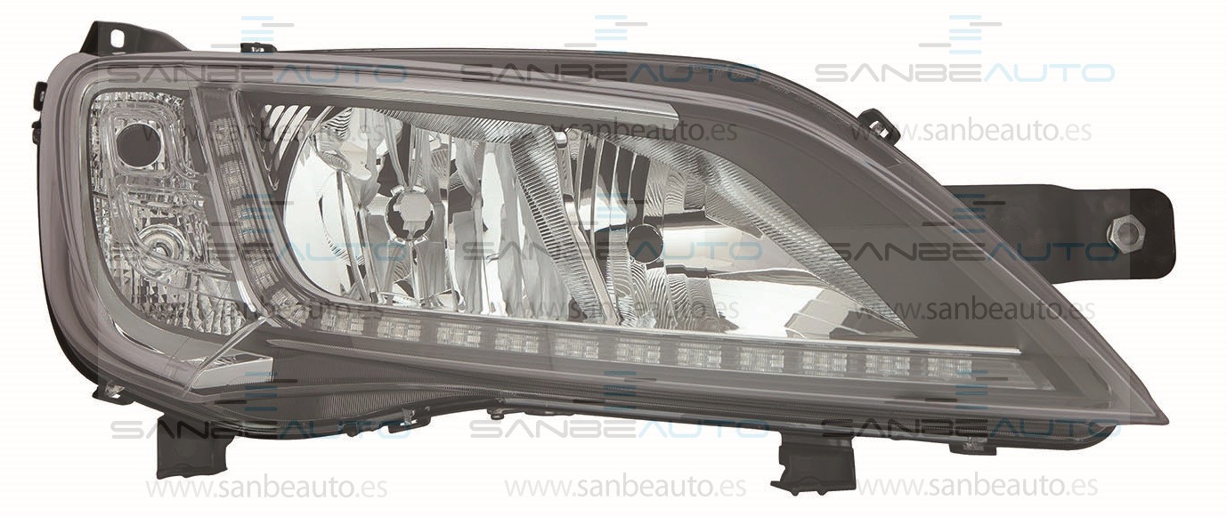 FIAT DUCATO/JUMP 14-*FARO DCH CON REGULACION ELECTRICA CON MOTOR INTERIOR CROMADO H7/H7/LED