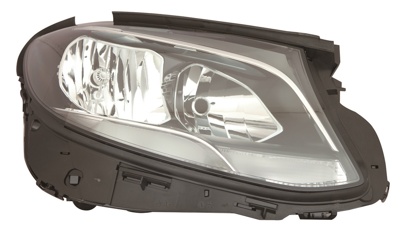 MERCEDES E W213 16-*FARO DCH CON REGULACION ELECTRICA CON MOTOR INTERIOR NEGRO H7/H7/LED