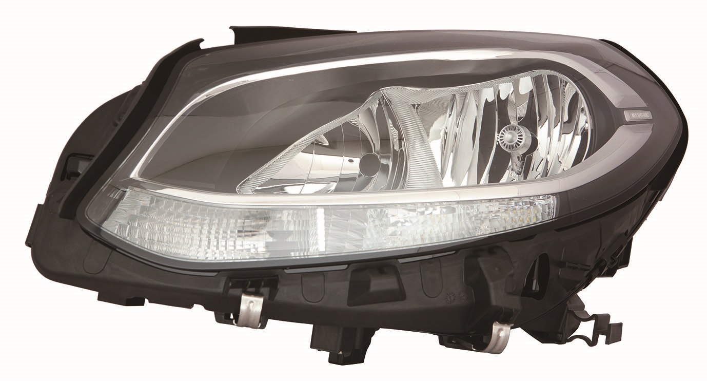 MERCEDES B W246 14-*FARO IZQ CON REGULACION ELECTRICA CON MOTOR INTERIOR NEGRO H7/H7/LED