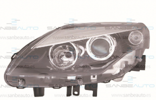 RENAULT LAGUNA 11-*FARO IZQ CON REGULACION ELECTRICA INTERIOR NEGRO