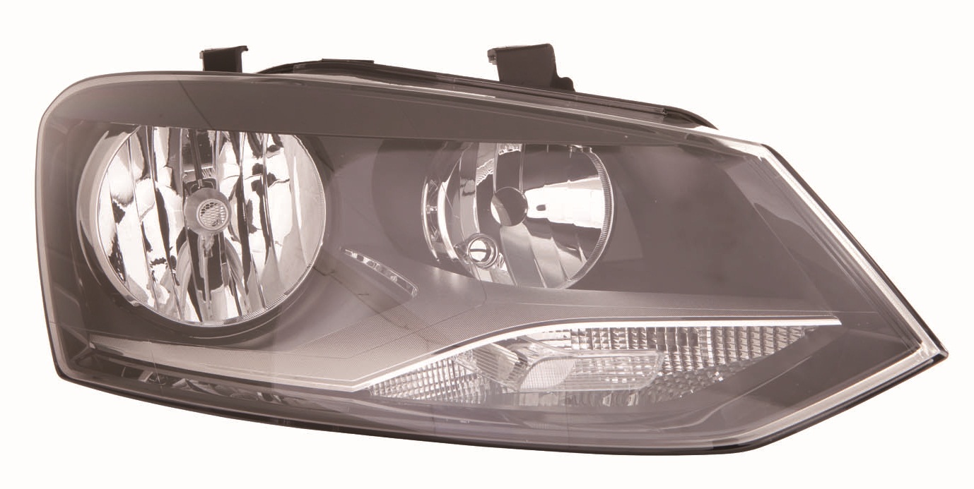 OPTICA DERECHA H7+H7 ELECTRICA-CON MOTOR-NEGRA