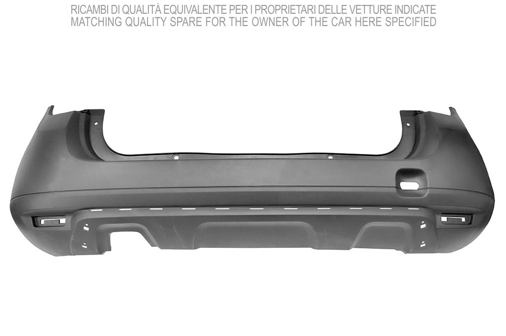 DACIA DUSTER 10-*PARAGOLPES TRASERO PARA PINTAR CON AGUJEROS SPOILER TRASERO