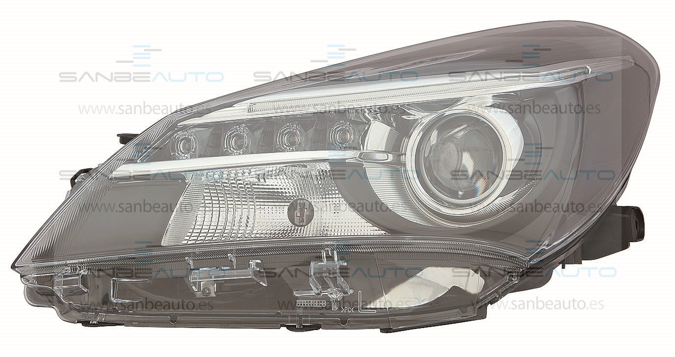 TOYOTA YARIS 15-*FARO IZQ CON REGULACION ELECTRIVA HIR2/LED