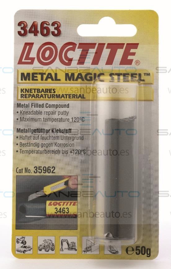 LOCTITE EA 3463 50GR* BARRA AMASABLE RELLENA DE ACERO PARA FUGAS EN TUBERIAS Y DEPOSITOS