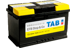 BATERIA TAB START/STOP EFB 65AHR 650(CAPACIDAD DE ARRANQUE) 278X175X175