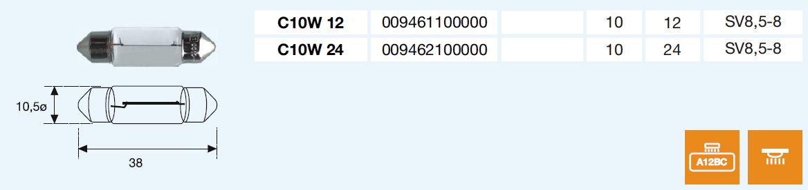 PLAFONIER C10W 12/10-SV8,5-8 