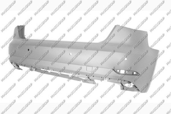 PARAGOLPES TRASERO-IMPRIMADO-CON TAPAGANCHO-CON AGUJEROS SENSORES APARCAMIENTO+SOPORTES MOD. 3 PUERTAS