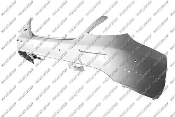 PARAGOLPES TRASERO IMPRIMADO-CON AGUJEROS MOLDURA - CON AGUJEROS SENSOR APARCAMIENTO + SOPORTES