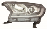 FORD RANGER 16-*FARO IZQ CON REGULACION MANUAL/ELECTRICA INTERIOR NEGRO (H11/H15/PY21W/W5W)
