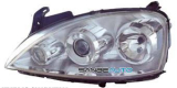 OPEL CORSA 03-*FARO IZQ CON REGULACION ELECTRICA (CON LUPA)