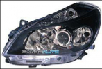 RENAULT CLIO 05-*FARO IZQ CON REG.ELECTR(INTERIOR OSCURO)H7/H7/H1 LUZ DIRECCIONAL