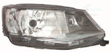 SKODA FABIA 15-*FARO DCH CON REGULACION ELECTRICA CON MOTOR INTERIOR NEGRO H4