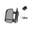 FIAT DUCATO/JUMP/BOX 06-*RETROVISOR IZQ MANUAL CON PILOTO 16W BRAZO CORTO CONVEXO(8CM)2PIN