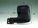 FORD TRANSIT 91-*ESPEJO MANUAL IZQ BRAZO CORTO