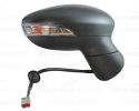 FORD FIESTA 13-*RETROVISOR DCH ELECTRICO CALEFACTADO CON PILOTO PARA PINTAR ASFERICO 6 PINS