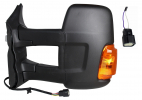 FORD TRANSIT 14-*RETROVISOR IZQ MANUAL CONVEXO CON PILOTO AMARILLO BRAZO LARGO(CHASIS LARGO) 16W 2PIN