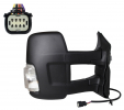 FORD TRANSIT 2019.05-*RETROVISOR DCH ELECTRICO TERMICO CONVEXO CON PILOTO BLANCO BRAZO LARGO (CHASIS LARGO) 5W 6PIN