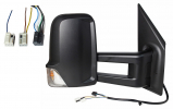 MERCEDES SPRINTER 2018.02-*RETROVISOR DCH ELECTRICO NEGRO CALEFACTADO CON PILOTO 9+3PIN BRAZO MEDIO