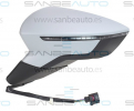 SEAT LEON 12-*RETROVISOR DCH ELECTRICO CALEFACTADO PARA PINTAR CONVEXO CON PILOTO 6PIN