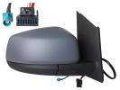 VW CADDY V 2020.09-*RETROVISOR DCH ELECTRICO PARA PINTAR TERMICO CON ANTENA CONVEXO 5+1PIN