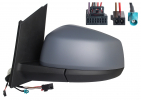 VW CADDY V 2020.09-*RETROVISOR IZQ ELECTRICO TERMICO PARA PINTAR ABATIBLE ELECTRICAMENTE CON ANTENA CONVEXO CON SENSOR ANGULO MUERTO 7+2+1PIN