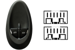 IVECO DAILY 00/MASTER 97-*INTERRUPTOR PUERTA DELANTERO  IZQ RETROVISOR MANUAL(2 BOTON)12 PIN