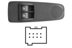 FIAT DUCATO 06-*INTERRUPTOR COMPLETO PUERTA DELANTER. IZQ PARA RETROVISOR MANUAL(2 BOTONES)8PIN