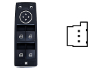MERCEDES C W204 2011.03-*BOTONERA PUERTA DELANTERA IZQ + RETROVISOR ELECTRICO (4 BOTONES)3PIN