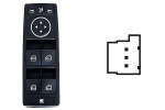 MERCEDES A/B/CLA W176 2012.06-*BOTONERA PUERTA DELANTERA IZQ(4 BOT)3PIN