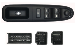 PEUGEOT 406 95-*INTERRUPTOR PUERTA DELANTER. IZQ CON SISTEMA CONFORT +ESP(4 BOTONES)25PIN