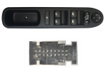 PEUGEOT 207 06-*INTERRUPTOR COMPLETO PUERTA DELANTER. IZQ CON SISTEMA CONFORT +ESP(4 BOTONES)18PIN
