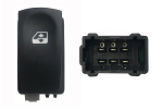 RENAULT CLIO 05-*BOTON ELEVALUNAS PUERTA DELANTER. DCH+TR DCH/IZQ 6PIN(CONECTOR NEGRA)