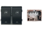 VW POLO 02-*INTERRUPTOR PUERTA DELANTER. IZQ(ELEVALUNAS TRASER. DCH/IZQ)NEGRO(2 BOTONES)4PIN