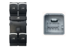 VW GOLF/PASSAT 08-*INTERRUPTOR PUERTA DELANTER. IZQ(NEGRO/CROMADO)(4 BOTONES)10PIN