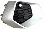AUDI A3 2020.04-*REJILLA DCH PARAGOLPES DELANTERO NEGRA CON AGUJERO PARA SENSOR +ARO PARA PINTAR PLATEADO