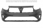 DACIA SANDERO/LOGAN 2021.01-*PARAGOLPES DELANTERO PARA PINTAR CON 2 AGUJEROS SENSOR