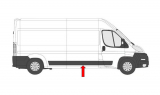 FIAT DUCATO/BOXER/JUMPER 2006.04-*MOLDURA PANEL LATERAL DCH(MEDIO)CHASIS CORTO