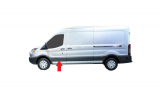 FORD TRANSIT 2019.05-*MOLDURA PUERTA DELANTERA IZQ NEGRO SIN AGUJERO PILOTO