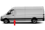 MERCEDES SPRINTER/CRAFTER 06-*MOLDURA LATERAL IZQ  CON AGUJERO PILOTO