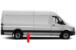 MERCEDES SPRINTER/CRAFTER 06-*MOLDURA PANEL LATERAL/TRASERO DCH CON AGUJERO PILOTO(CHASIS LARGO)