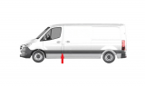 MERCEDES SPRINTER 2018.02-*MOLDURA LATERAL IZQ CON AGUJERO INTERMITENTE