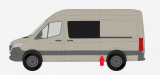 MERCEDES SPRINTER 2018.02-*MOLDURA IZQ PANEL LATERAL TRASERA (DELANTE RUEDA) CHASIS CORTO