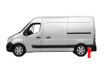 RENAULT MASTER III/MOV 2010.02-*MOLDURA PANEL LATERAL IZQ TRASERO SIN AGUJERO PILOTO(CHASIS PEQUE?O/MEDIO)