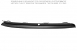 VW GOLF VII 2017.01-*MOLDURA SUPERIOR IZQ NEGRO PARAGOLPES DELANTERO
