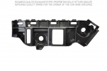 VW POLO 2017.09-*SOPORTE LATERAL IZQ PARAGOLPES TRASERO