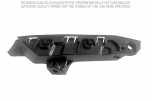 VW CADDY V 2020.09-*SOPORTE DCH PARAGOLPES DELANTERO