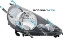 HONDA JAZZ 04-06-*FARO DCH CON REGULACION MANUAL/ELECTRICA (INTERIOR OSCURO) H4