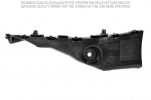 TOYOTA AYGO 05-/09-*SOPORTE PARAGOLPES TRASERO DCH